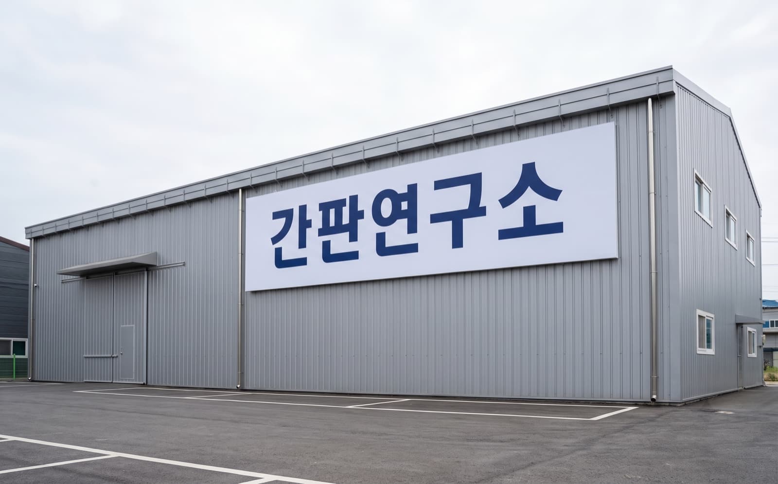 공장간판 형태를 보여주는 예시 그림